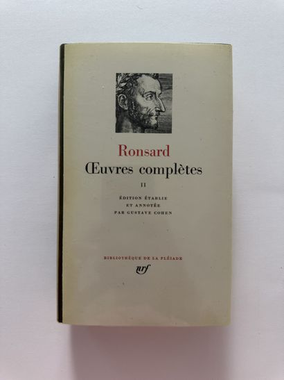 Ronsard. Complete works. Published in Paris by Gallimard in 1966. Format in-12. Publisher's...