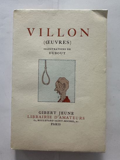 Jeune, Gibert. Villon. Édité à Paris, chez Librairie d'amateurs en 1951. De format...