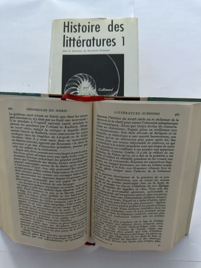 Raymond, Queneau. Histoire des littératures, littératures occidentales. Édité à Paris,...