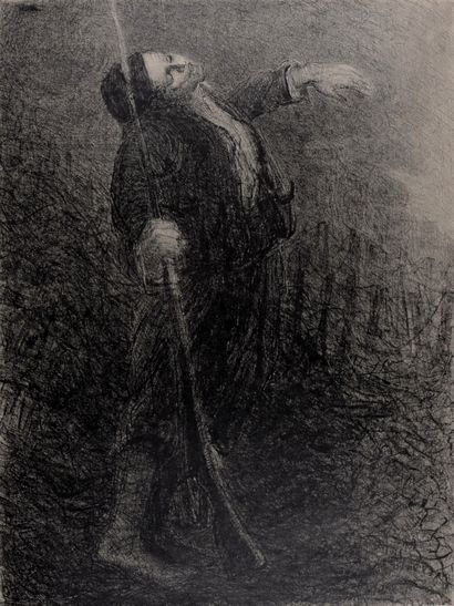 Henry de Groux (1866-1930) L'Adieu, 1917 

Lithographie avec "Remarque" sur papier...