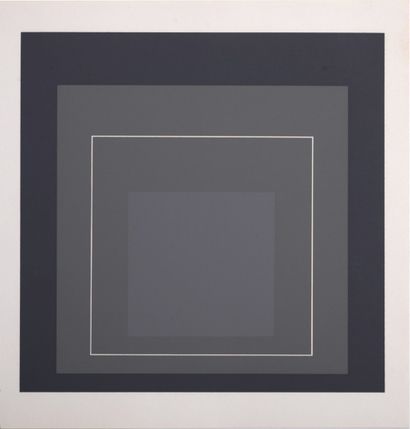 Josef Albers (1888-1976) Homage to the square #B, 1971

Sérigraphie sur papier vélin.
Imprimée...