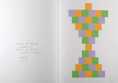 Max Bill (1908-1994) Farben und formen, 1987

Lithographie signée à la main sur papier...