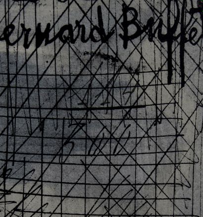 Bernard Buffet (1928-1999) Cheval de course, 1960

Lithographie sur papier Vélin...