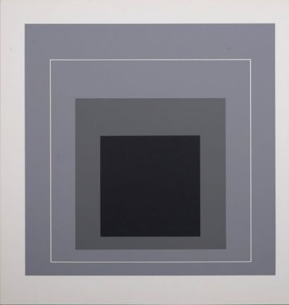 Josef Albers (1888-1976) Homage to the square #B, 1971

Sérigraphie sur papier vélin.
Imprimée...