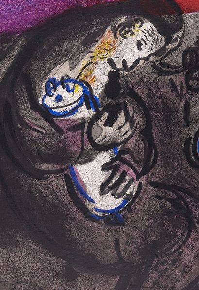 Marc Chagall (1887-1985) Pleurs de Jérémie, 1956 

Lithographie sur papier Vélin....