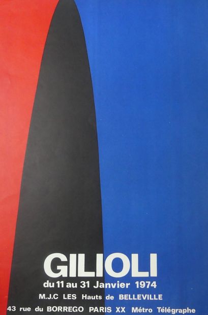 DIVERS ARTISTES-EXPOSITIONS (3 affiches et 1 calendrier) GILIOLI Emile (1974)-MARIO...