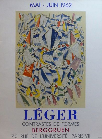 FERNAND LÉGER (3 affiches) GALERIE BERGGRUEN (1962) - GALERIE BEYELER BASEL (1978-...