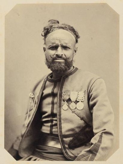 PHILIPPE JACQUES POTTEAU 1807-1876 Djellali Ben Selimen, de la tribu de Mina, division...