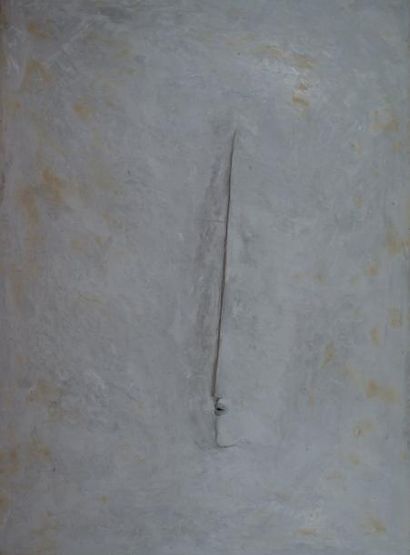 null Le moi habitable, 1982 De la série «Reliefs blancs» Technique mixte sur panneau,...