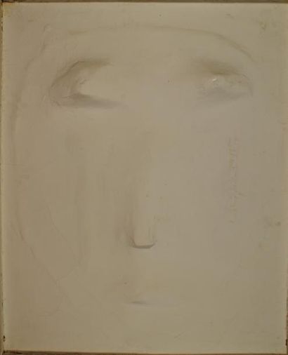 null Blanc est le silence, 1972 De la série «Reliefs blancs» Technique mixte sur...