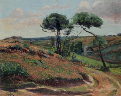 Georges Le MEILLEUR (1861-1945) Hauts plateaux normands, environ des Petites Dalles,...