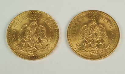 Mexique : 50 pesos (1947) : 2 ex Les 2 monnaies...