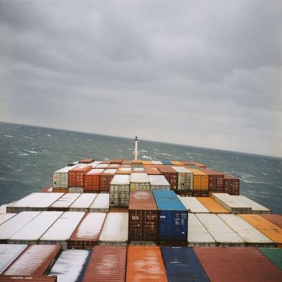 Olivier CULMANN http://tendancefloue.net/olivierculmann
"Atlantiques". Cargo porte-containers...