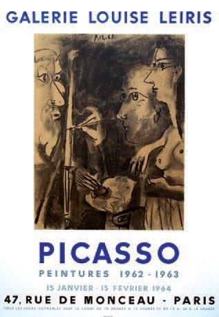 PICASSO Pablo (1881-1973) GALERIE LOUISE LEIRIS Exposition Peintures Janv- Févr 1964...