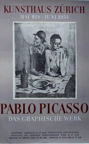 PICASSO Pablo (1881-1973) KUNSTHAUS ZURICH. Das Graphische Week. 1954 Imp. Mourlot,...