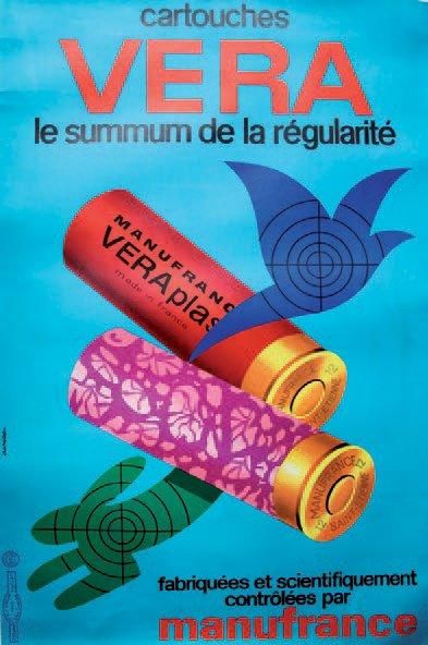 AURIAC Jacques (1922) CARTOUCHES VERA «le summum de la régularité». St Étienne. Circa...