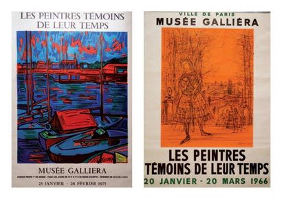 CARZOU et KISCHKA Musée Galliéra. LES PEINTRES TÉMOINS DE LEUR TEMPS. 1966 Imp. Mourlot....