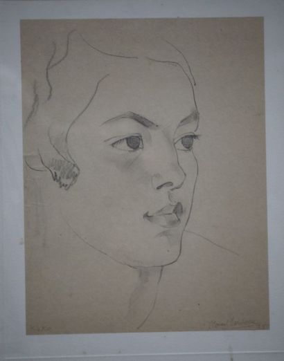 CLEMENT -SERVEAU (1886-1972) CLEMENT -SERVEAU (1886-1972) PORTRAIT Dessin au crayon...