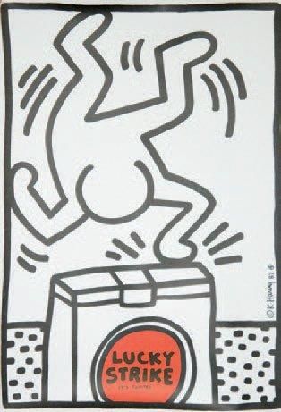 HARING KEITH (1958-1990) LUCKY STRIKE "It's toasted". 1987 Printed by Albin-Uldry,...