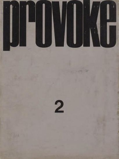 COLLECTIF PROVOKE 2 Provoke, 1969, 110 pages. Broché, état moyen (couverture salie)....