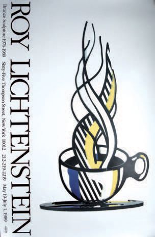 LICHTENSTEIN ROY (1923-1997) BRONZE SCULPTURE. "CUP AND SAUCER II (1977)" 1989 Sixty-Five...