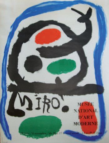 MIRO Joan (1893-1983) MUSÉE NATIONAL D'ART MODERNE. Paris.1962 Bedos & Cie, Paris...