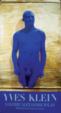 Yves KLEIN (1928-1962) GALERIE Alexandre IOLAS Imp.Delpire, Paris - 80 x 42 cm -...