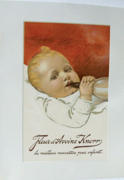 ANONYME FLEUR D'AVOINE KNORR. "LA MEILLEURE NOURRITURE POUR ENFANTS". Sans imprimeur...