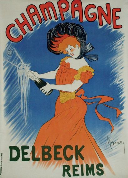 CAPPIELLO LEONETTO (1875-1942) CHAMPAGNE DELBECK. REIMS. 1902 Imprimerie Vercasson,...