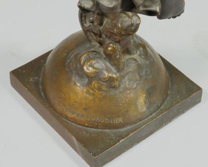 MOREAU-VAUTHIER Augustin Edme MOREAU-VAUTHIER (1831-1893) Fortune
Sculpture en bronze...