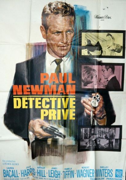FILM POLICIER (2 AFFICHES) DETECTIVE PRIVÉ. Film de Jack Smight avec Paul Newman...