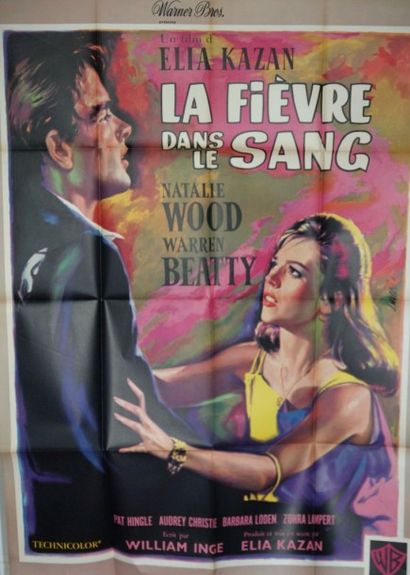 NATALIE WOOD (2 affiches) LA FIÈVRE DANS LE SANG. Film de Elia Kazan avec Natalie...