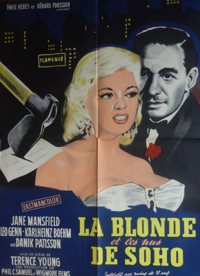 JANE MANSFIELD LA BONDE ET LES NUS DE SOHO. Film de Terence Yong. 1959 Imprimerie...