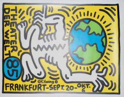 HARING KEITH (1958-1990) 
THEATER DER WELT.FRANKFURT.Sept-Okt 85
Copyright K.Haring...