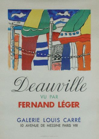 LÉGER Fernand (1881-1955) 
DEAUVILLE VU par FERNAND LÉGER. Galerie Louis Carré
Louis...