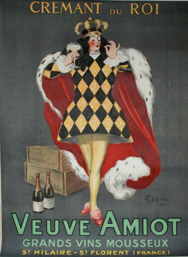 CAPPIELLO LEONETTO (1875-1942) 
CREMANT DU ROI - VEUVE AMIOT. "Grands vins mousseux".
St...