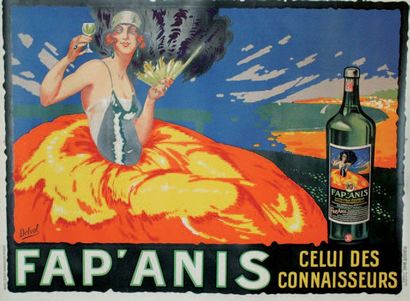 DELVAL Henri 
FAP'ANIS "Celui Des Connaisseurs".Vers 1925
Publicité Wall, Paris -...
