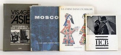 Henri Cartier-Bresson 4 VOLUMES - MOSCOU, Delpire, 1955. Relié avec jaquette (défraichie:...