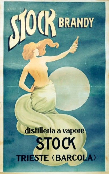 ANONYME ANONYME STOCK BRANDY “ Distilleria a vapore, Stock Trieste (Barcola)” Sans...