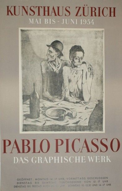 PICASSO Pablo (1881-1973) KUNSTHAUS ZÜRICH - Das Graphische Werk.1954 Imp.Mourlot,...