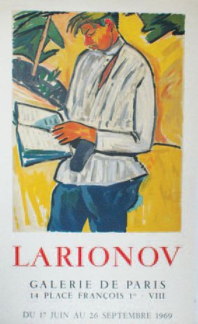 LARIONOV GALERIE DE PARIS.1969
Mourlot (copyright)
73 x 44 cm
Entoilée, très bon...