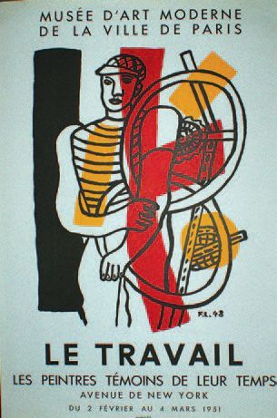 LÉGER Fernand (1881-1955) Musée d'Art Moderne.LE TRAVAIL.1951
Imprimerie Mourlot
77...