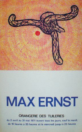 Max ERNST (1891-1976) ORANGERIE DES TUILERIES. Paris, 1971
Litho.Pierre Chave, Vence
72...