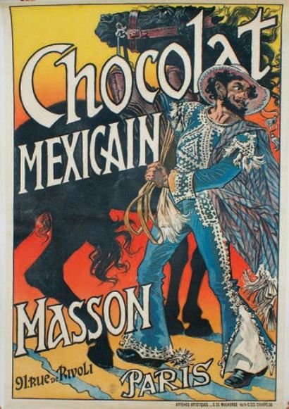 GRASSET Eugène (1845-1917) CHOCOLAT MEXICAIN MASSON.Vers 1892
Affiches Artistiques...