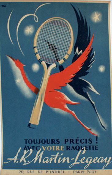 THAL RAQUETTE MARTIN-LEGEAY "TOUJOURS PRÉCIS". Vers 1937
Editions Paul-Martial, Paris
60...
