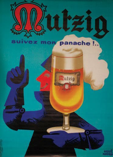 MORVAN HERVE MUTZIG."SUIVEZ MON PANACHE!...". Vers 1959
Ets de La Vasselais
160 x...