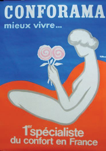 VILLEMOT BERNARD CONFORAMA "MIEUX VIVRE". 1986
Imprimerie I.P.A, Champigny
160 x...