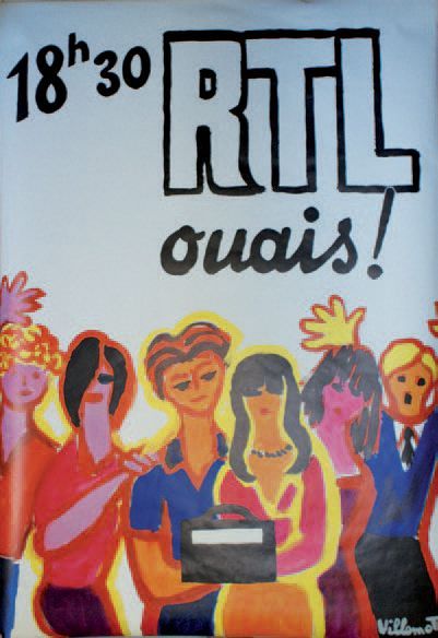 VILLEMOT BERNARD RTL."OUAIS!". 1985
Etablissements St Martin, Asnières (offset)
160...