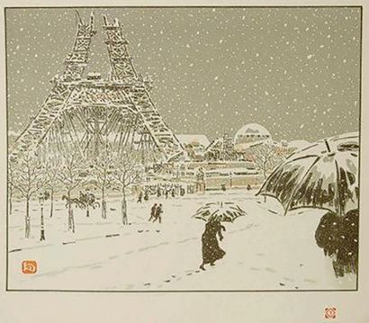 RIVIÈRE (Henri) 
Les Trente-six vues de la Tour Eiffel.
Paris, Eugène Verneau, 1888-1902....