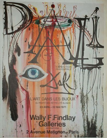 DALI SAVADOR (1904-1989) L’ART DANS LES BIJOUX.Wally F.Findlay Galleries. 1971 Mourlot...